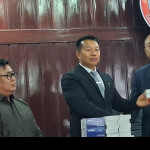 Handing over Aadhar gadgets by Commissioner Nagaland