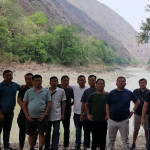 Director and team along with DESO kiphire & staff at lower Tizu river