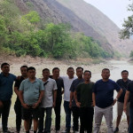 Director and team along with DESO kiphire & staff at lower Tizu river